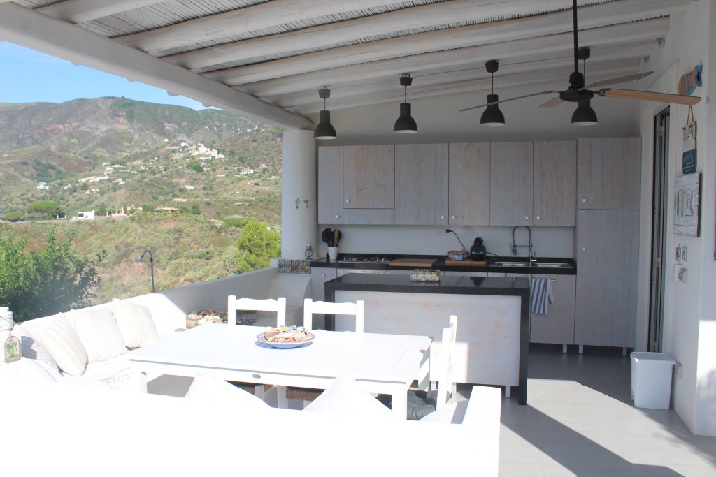 terrazza panoramica e cucina